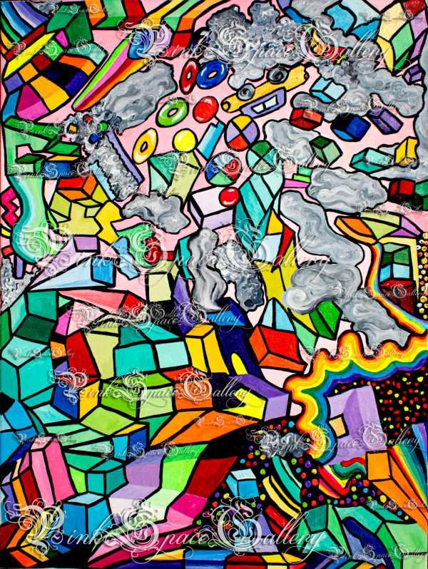 Cubic Elevation by Yasha Marshall Luxury Art for Luxury Interiors Pink Space Gallery