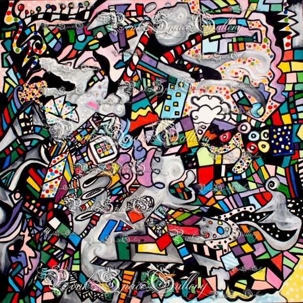 It's Your Birthday Unique Rare Luxurious Paintings For Sale Pink Space Gallery Yasha Marshall