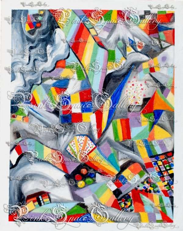 Rainbow Peace Luxury Wall Art Paintings Pink Space Gallery Yasha Marshall