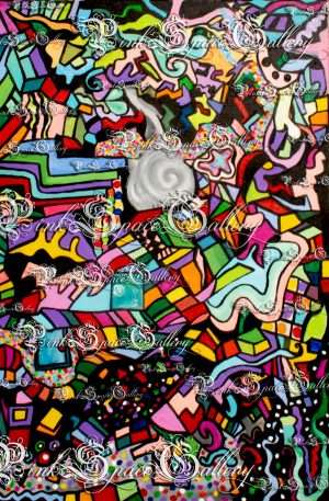 Luxury Painting Secret Place by Yasha Marshall Pink Space Gallery