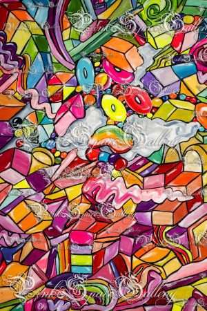 Marvelous Original Luxury Masterpiece Cloud City by Yasha Marshall Pink Space Gallery