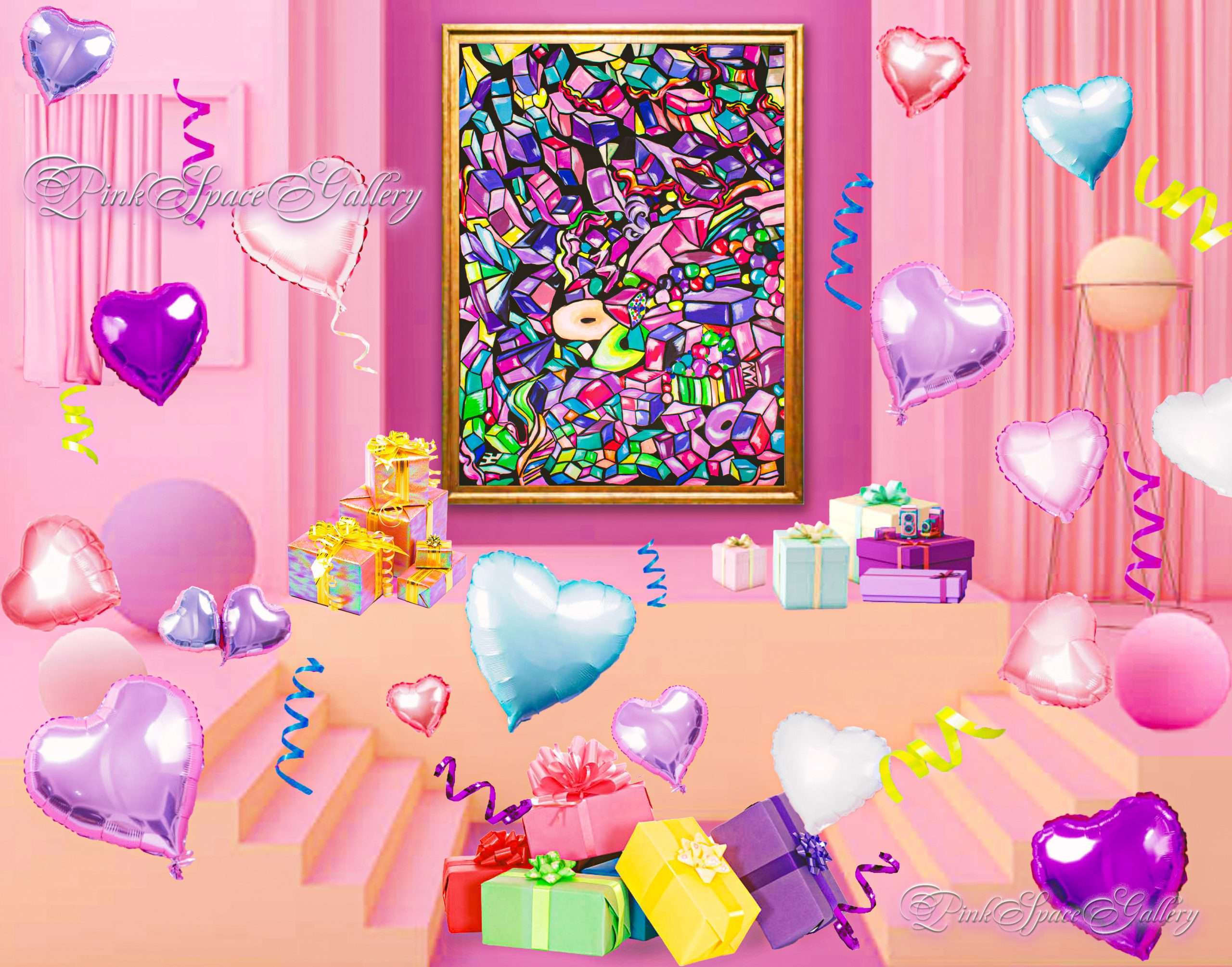 Luxury Hidden Gem Painting Online Fine Art Showroom PinkSpaceGallery.com